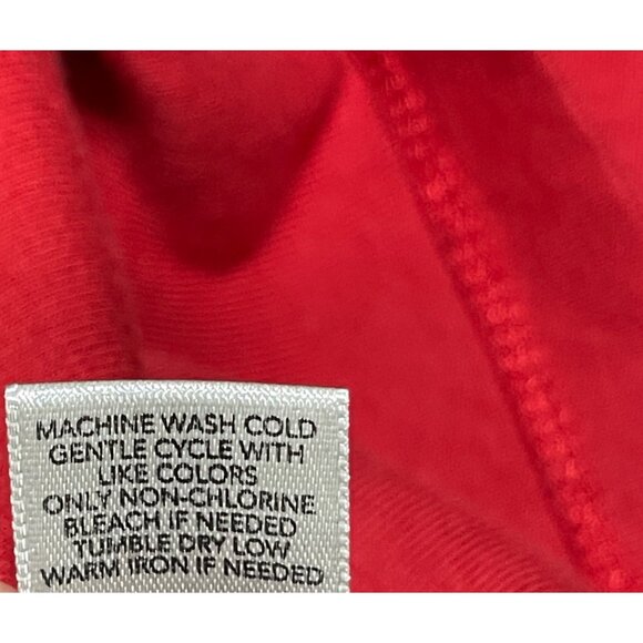 2 Christopher & Banks Tank Top T-Shirt Sleeveless Size L Large Red Orange - Picture 6 of 9